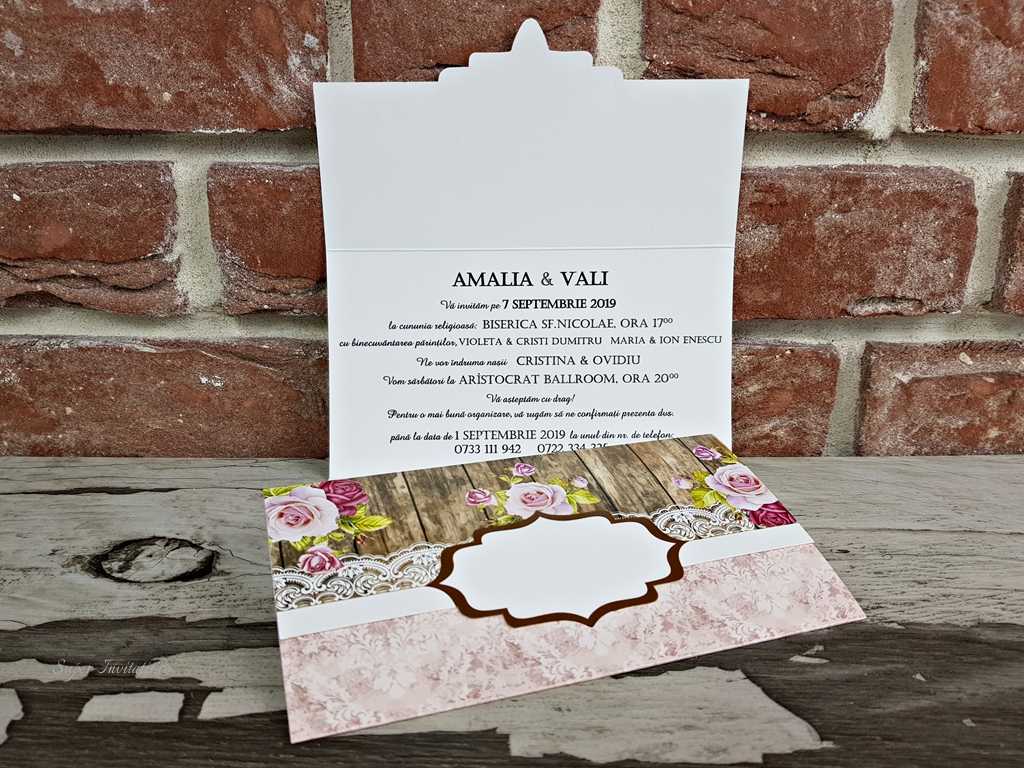 Invitatii De Nunta Evenimente 5645 Ps Wedding Cards