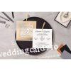 Invitatie De Nunta Eleganta Cu Panglica Aurie 10563 IKLIM