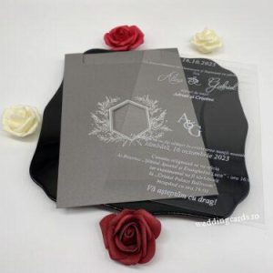 Invitatii de nunta Plexiglas 9217ek