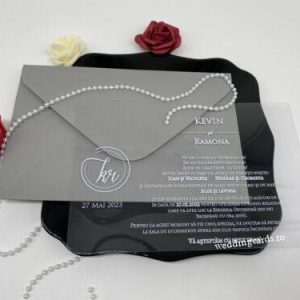 Invitatii de Nunta Plexiglas 96941-plastic