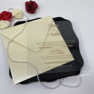 Invitatii de Nunta Plexiglas 96950-plastic