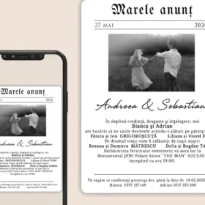 Invitatii digitale tip ziar 1